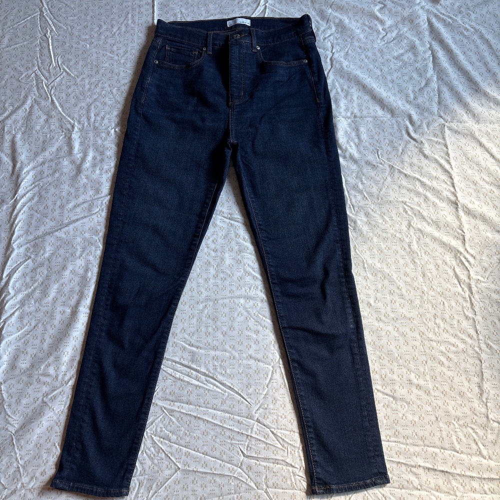 Loft Dark wash skinny jeans